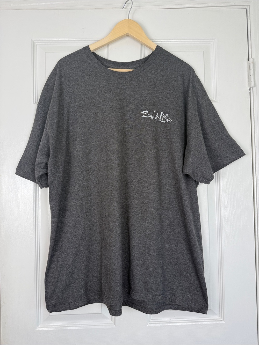 Salt Life Dark Gray Logo Short Sleeve Tee 2XL